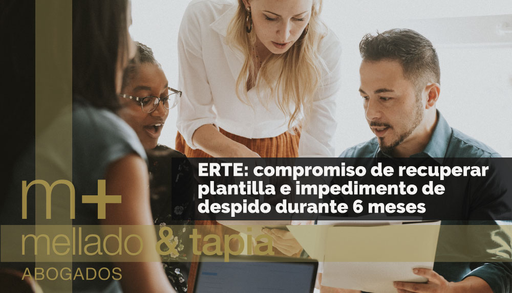 ERTE: compromiso de recuperar plantilla e impedimento de despido durante 6 meses